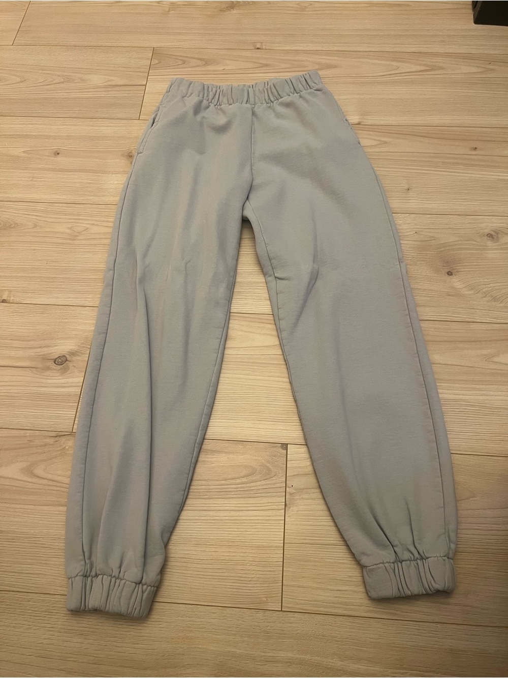 Brandy Melville Light Gray Elastic Waist Sweatpants